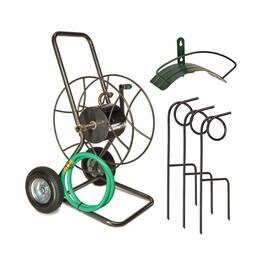 Yard Butler - Ultimate Hose Management Bundle - Hose Organizer Kit with Cart, Wall Hanger & Plant Guides IHMK-1