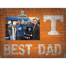 Fan Creations - Tennessee Volunteers 8'' x 10.5'' Best Dad Clip Frame - Multicolor
