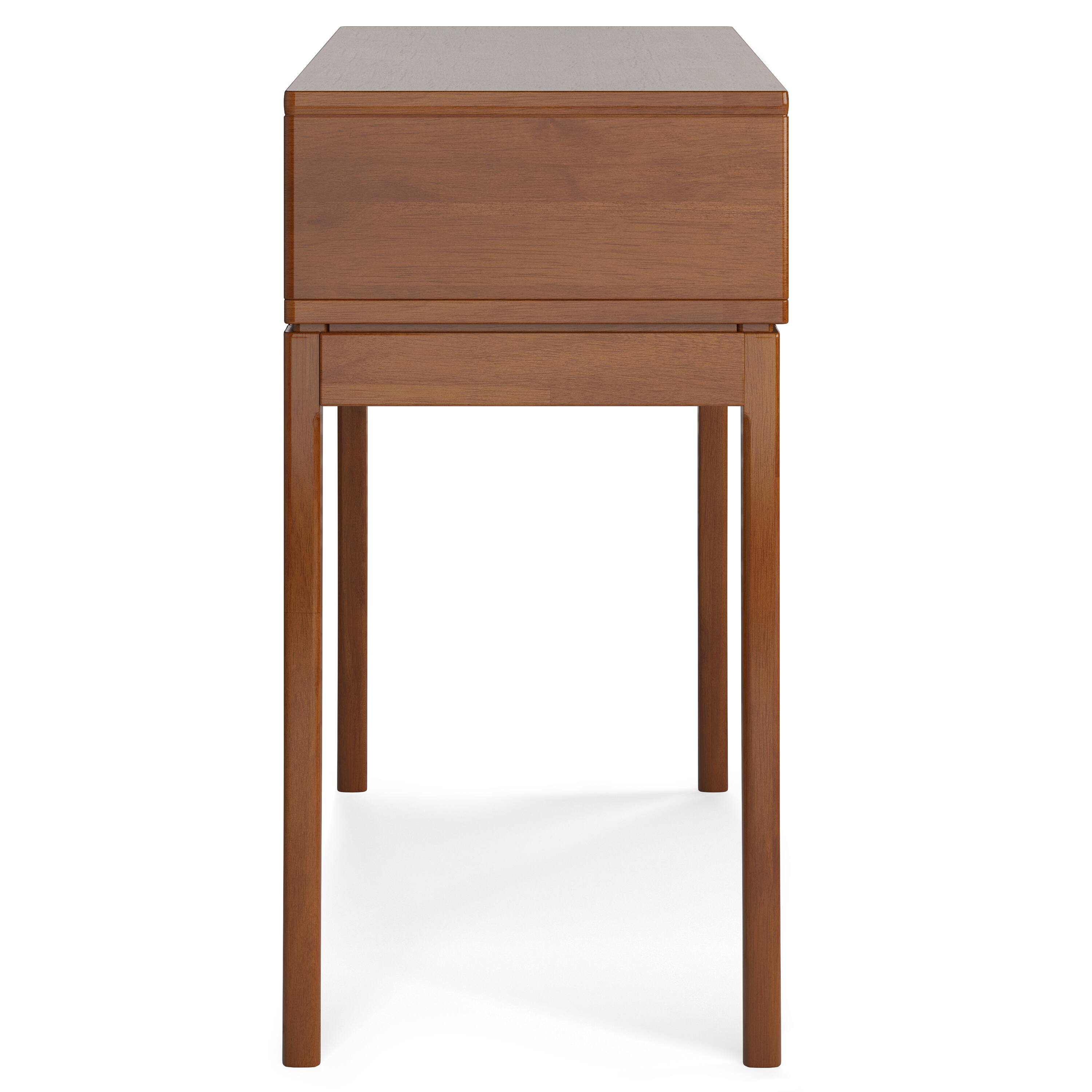 Alt View 5. Simpli Home - Simpli Home Harper 54 inch Wide Solid Wood Console Sofa Table in Teak Brown - Teak Brown.