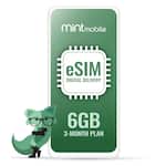 Mint Mobile - 3-Month 6GB eSIM Prepaid Plan (Digital Delivery) - Mint Green