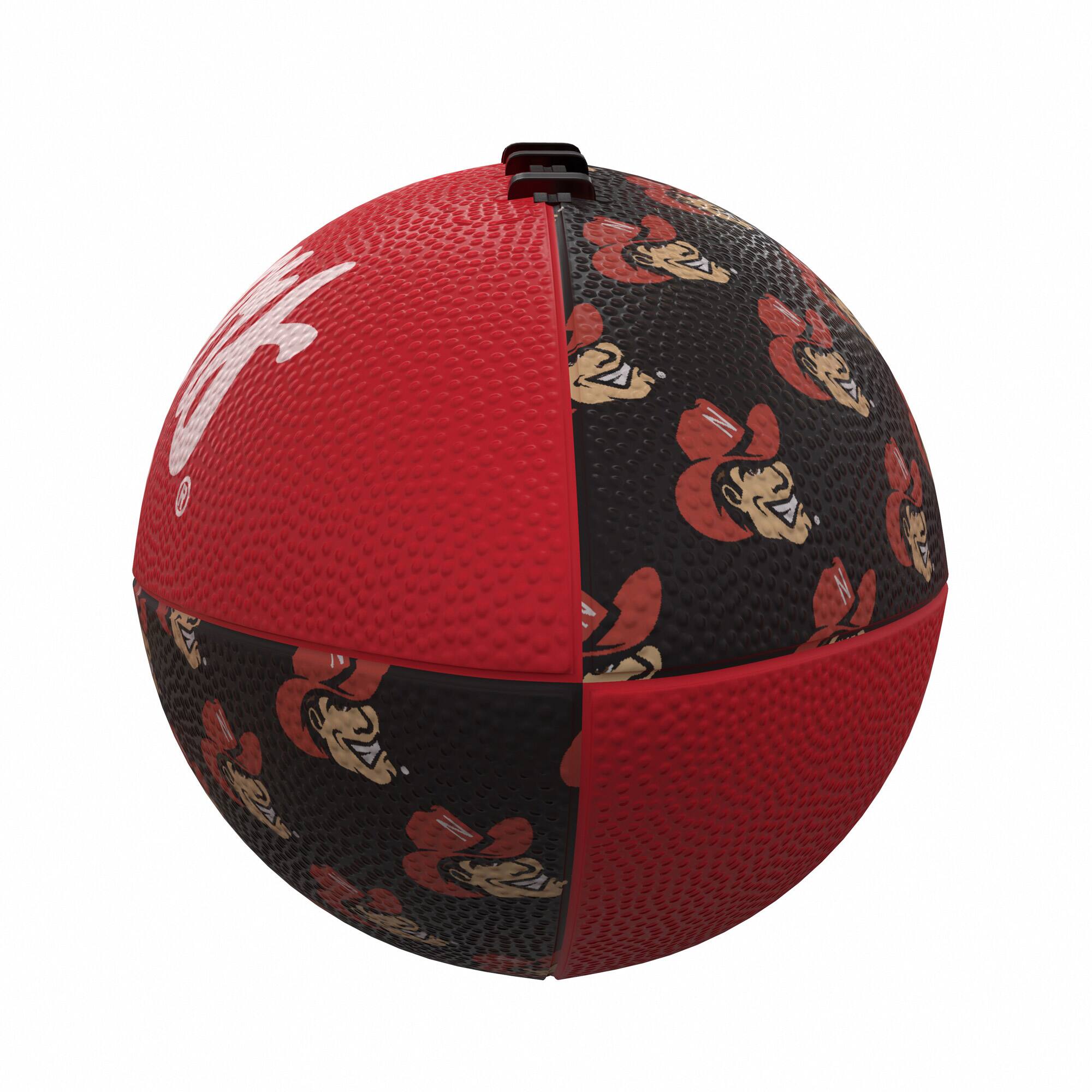 Alt View 2. Logo Brands - Nebraska Huskers Mini Rubber Football - Multicolor.
