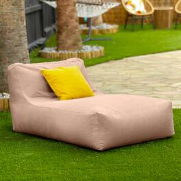 Jaxx - Coza Outdoor Sun Lounger - Luxurious Giant Outdoor Chaise - Sunbrella - Petal