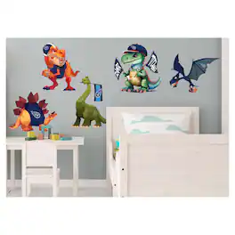 Fan Creations - Tennessee Titans Dinosaurs Wall Decal Set - Multicolor