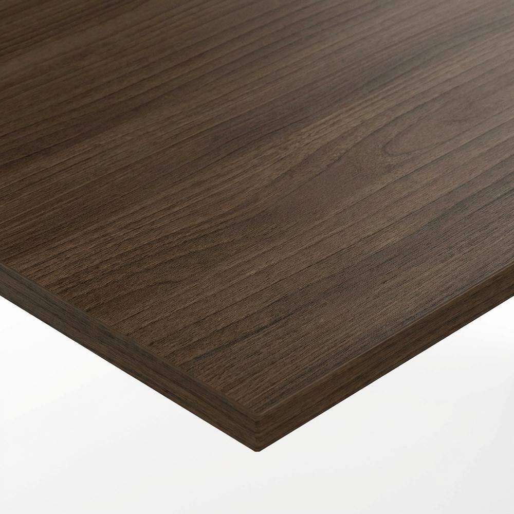 Alt View 1. BisonOffice - Modern Walnut 35-Inch Rectangular Desk Return For Executive Office Space - Brown.