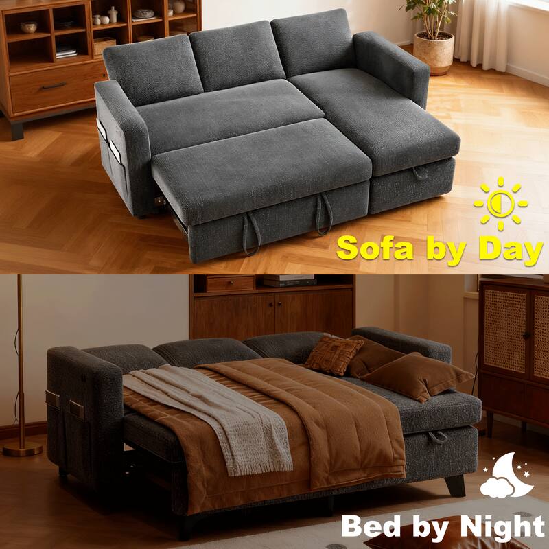 Sofa by Day  
Bed by Night