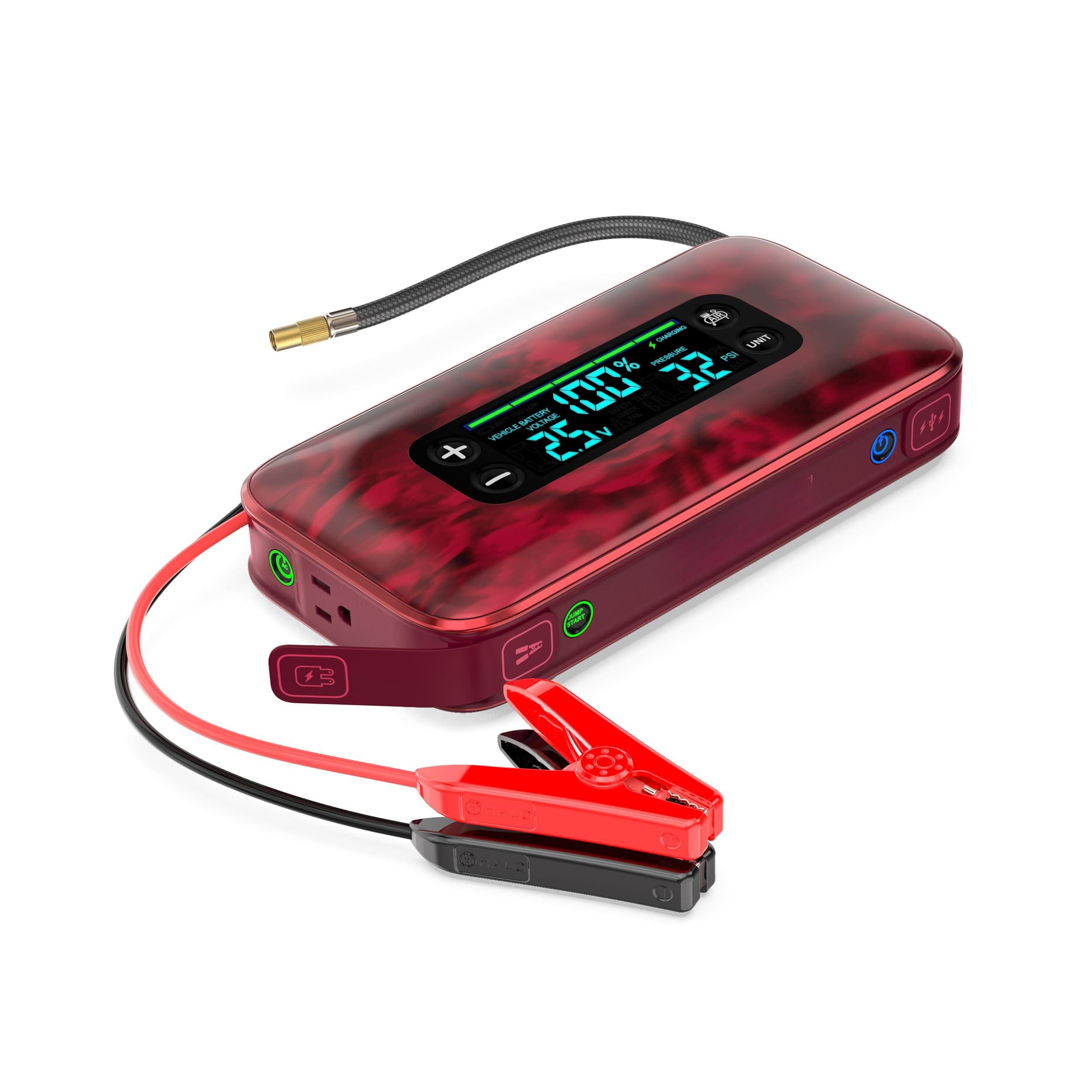 JETRANSPORT - Bolt Ultimate 2 Portable Car Jump Starter | 130 Psi Air Compressor 55.5wh Usb Power With Ac Outlet Emergenc - Red Ultimate 3