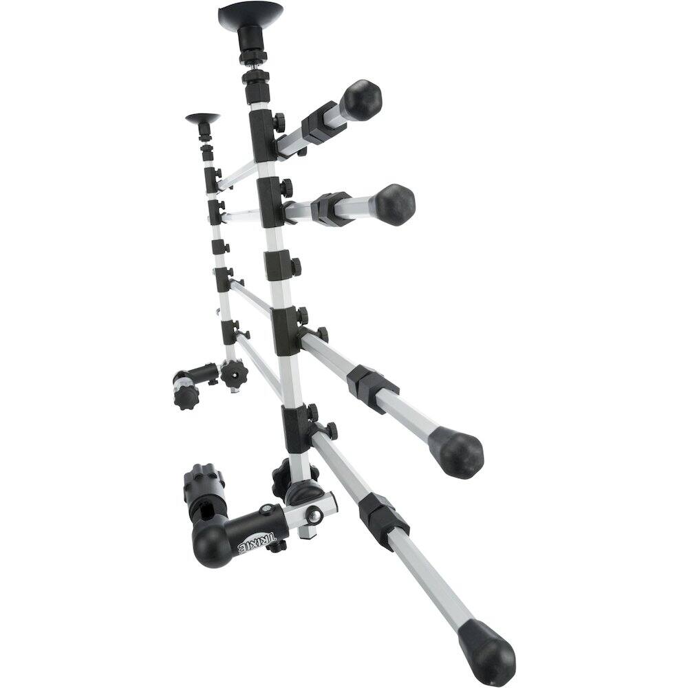 Alt View 1. TRIXIE - Adjustable Aluminum Grid Back Seat Pet Barrier for Dogs - Silver/Black.