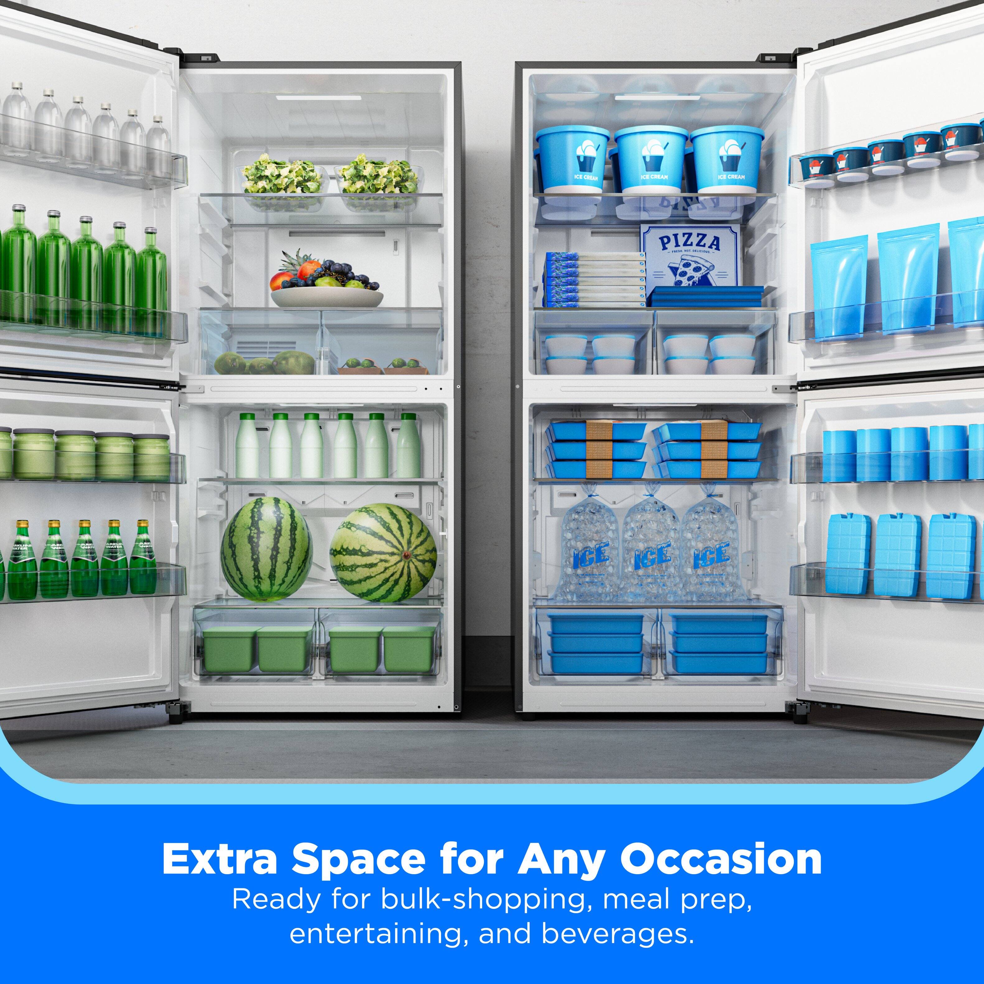 Extra Space for Any Occasion  
Ready for bulk-shopping, meal prep, entertaining, and beverages.