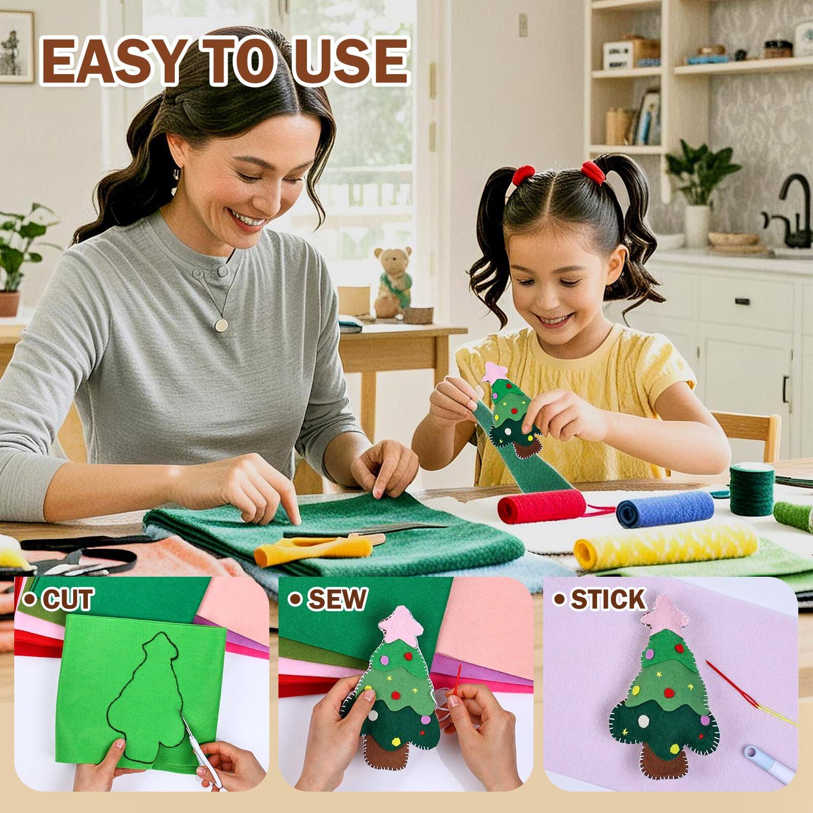 EASY TO USE

CUT
SEW
STICK