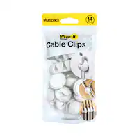 Wrap-It Storage - Cable Clips - White - Angle_Zoom
