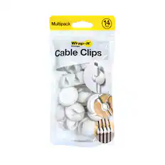 Multipack 14 Pack Wrap-It Storage Cable Clips