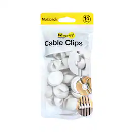 Wrap-It Storage - Cable Clips - White