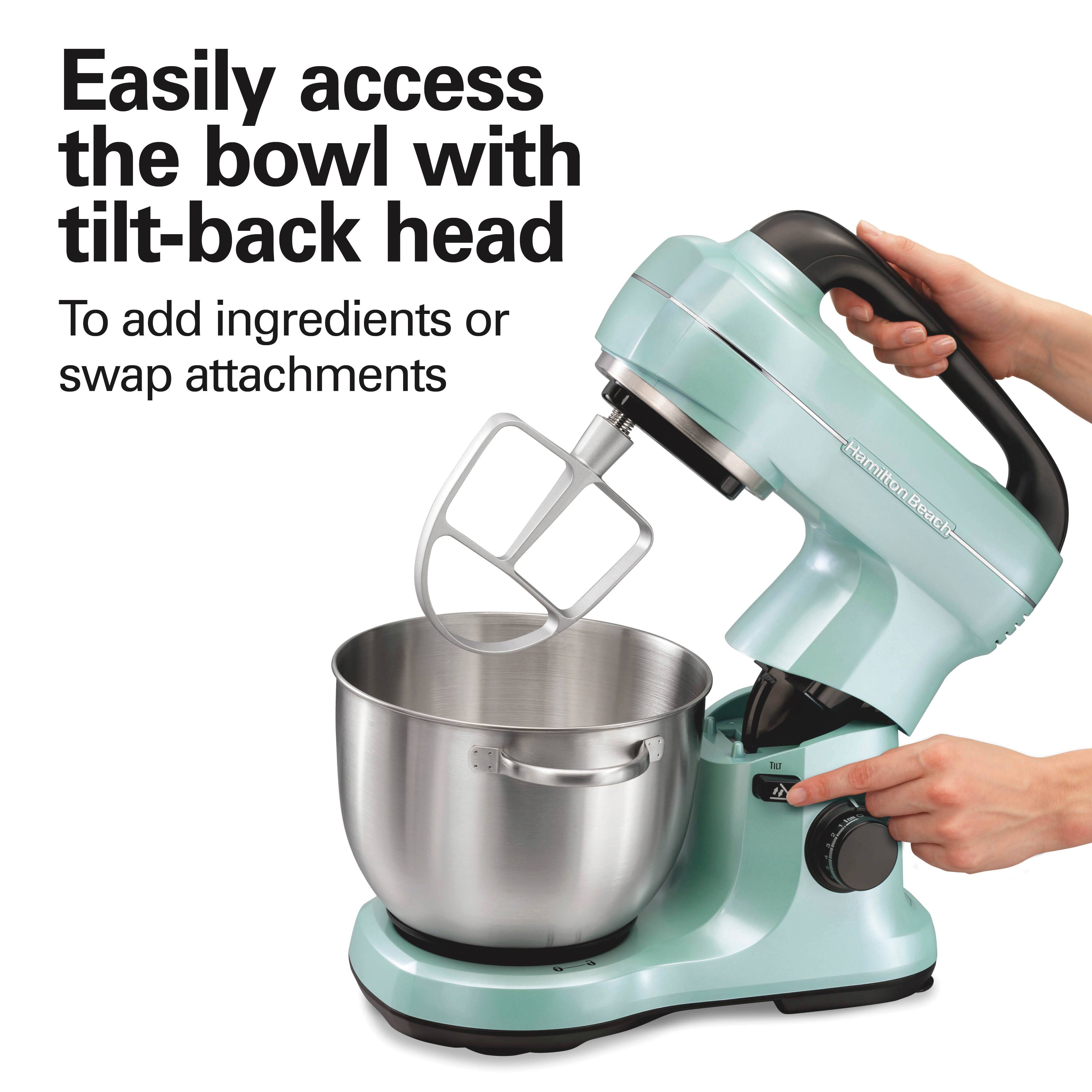 Easily access the bowl with tilt-back head

To add ingredients or swap attachments