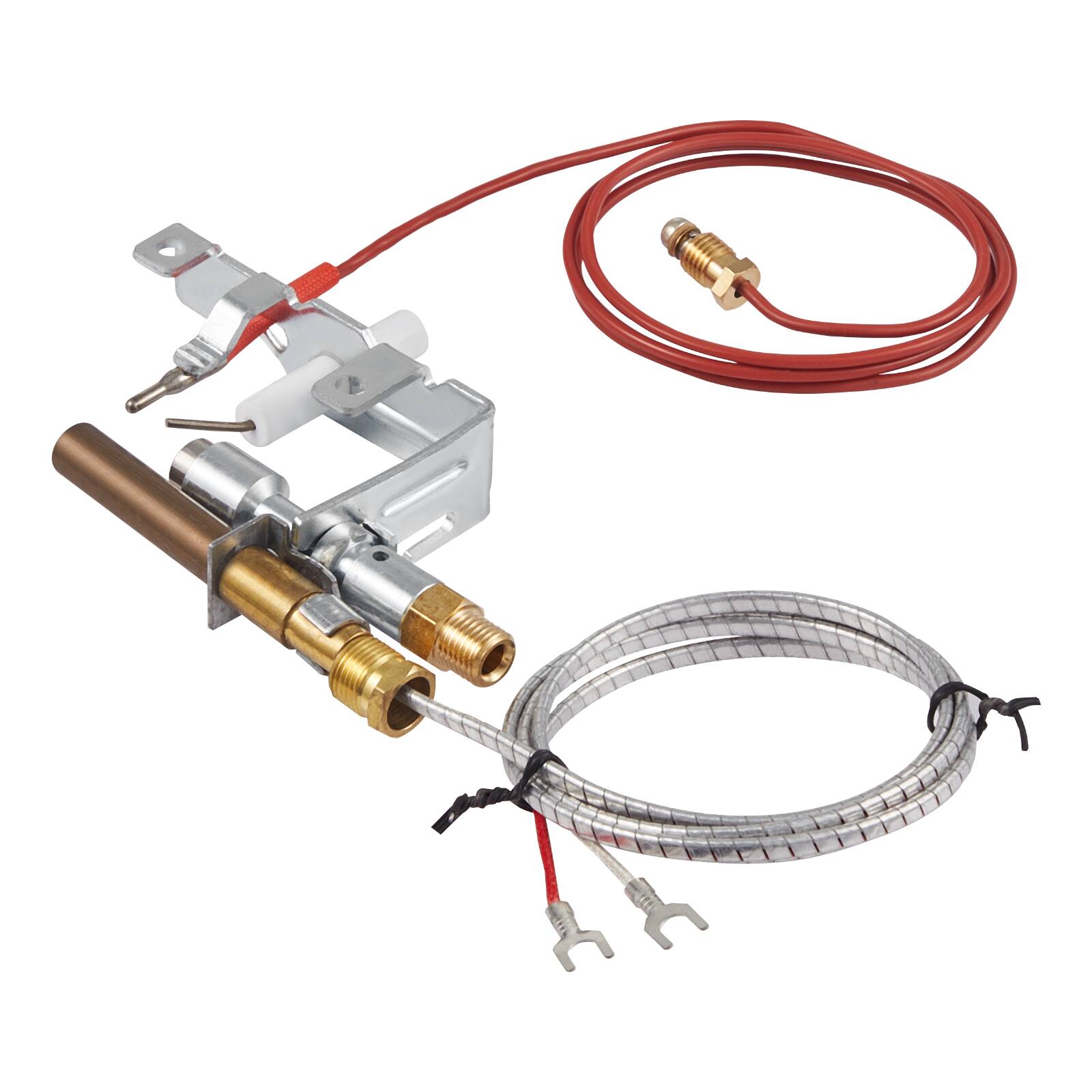 Alt View 5. VEVOR - Gas Pilot Assembly, OE 103779-01, PP231, NG8218 Fireplace Natural Gas Ignition Replacement, Compatible with CIVF-25 - Silver.