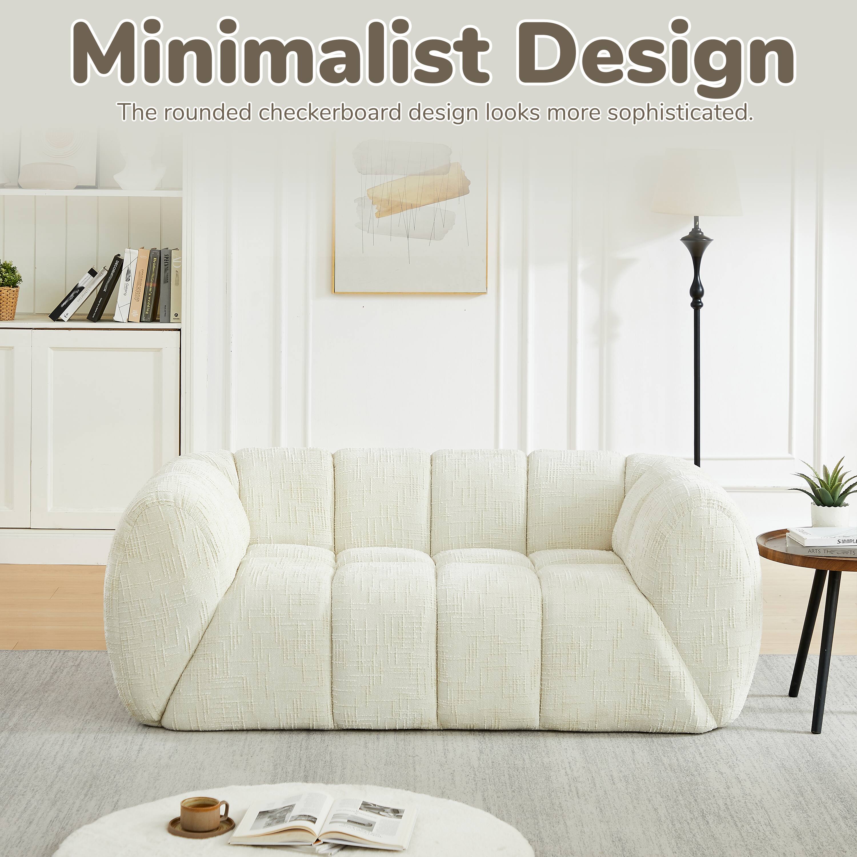 Minimalist Design  
The rounded checkerboard design looks more sophisticated.