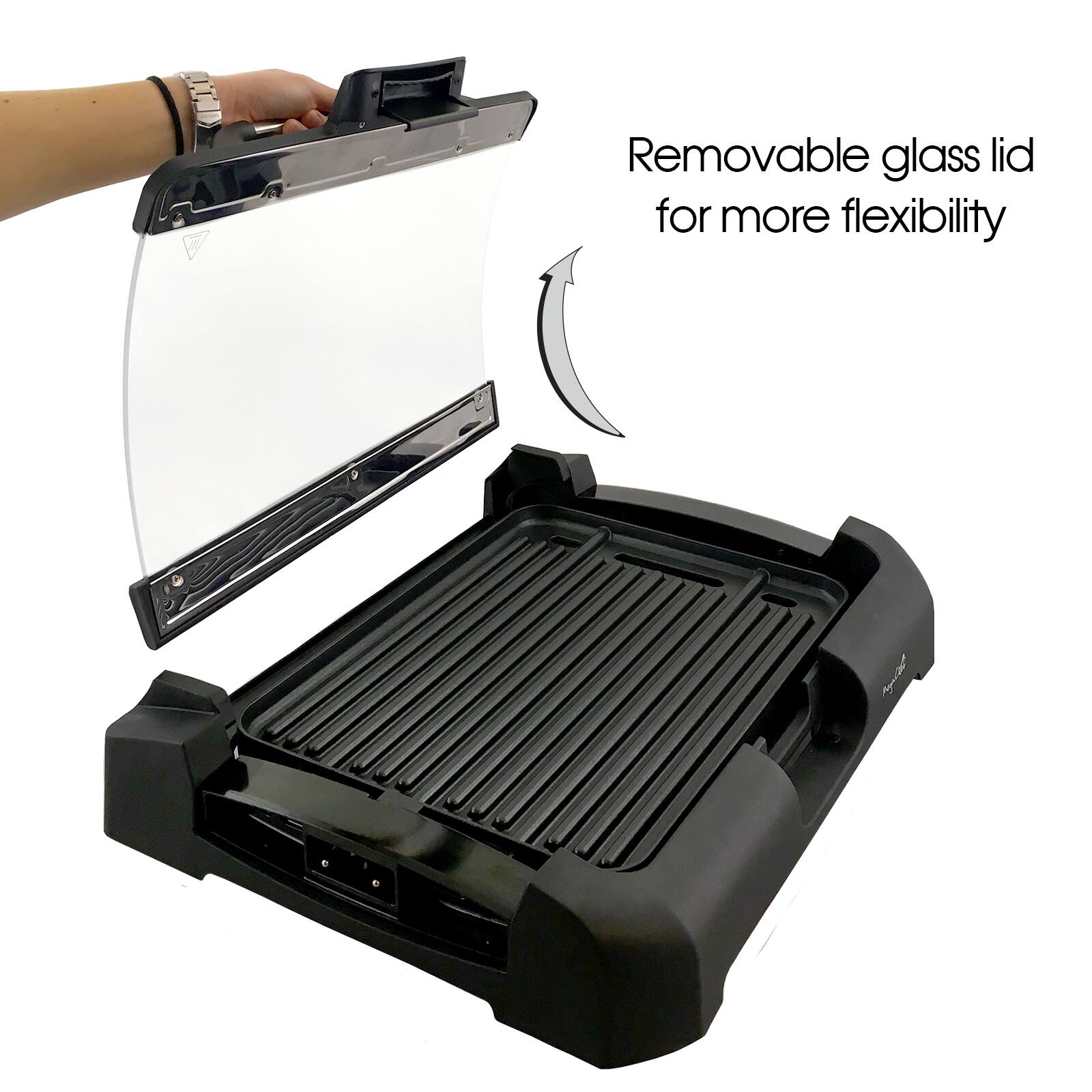 Removable glass lid for more flexibility
