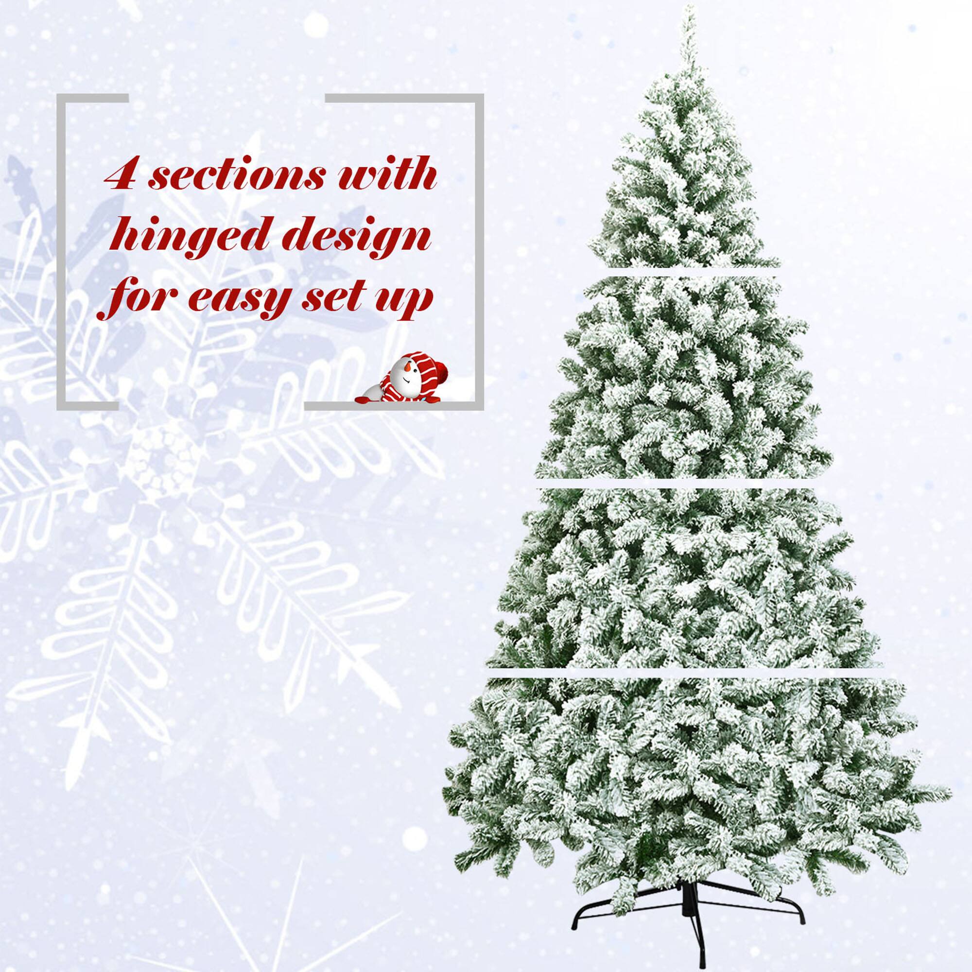 4 sections with hinged design for easy set up