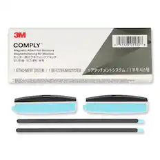 3M COMPLY™
Magnetic Attach for Monitors
Magnetehalterung für Monitore
モニター用マグネットアタッチ
모니터용 마그네트 부착
1 ATTACHMENT SYSTEM / 1 BEFESTIGUNGSSYSTEM / 1 애태칭 시스템 / 1 부착 시스템
WARNING: To reduce the risk associated with magnets and implanted medical device interference which, if not avoided, could result in serious injury or death.
AVERTISSEMENT: Limitez l'exposition aux aimants et aux dispositifs médicaux implantés pour éviter les risques d'interférence pouvant entraîner des blessures graves ou la mort.
ADVERTENCIA: Reduzca la exposición a los imanes y dispositivos médicos implantados para evitar la interferencia que puede causar lesiones graves o la muerte.
ADVERTENCIA: Reduzca la exposición a los imanes y dispositivos médicos implantados para evitar la interferencia que puede causar lesiones graves o la muerte.
ADVERTENCIA: Reduzca la exposición a los imanes y dispositivos médicos implantados