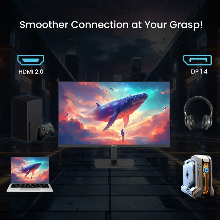 Smoother Connection at Your Grasp! HDMI 2.0 DP 1.4 KTC