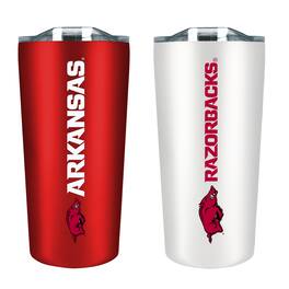 The Fanatic Group - Arkansas Razorbacks 18oz. Soft Touch Tumbler Two-Piece Set - Multicolor