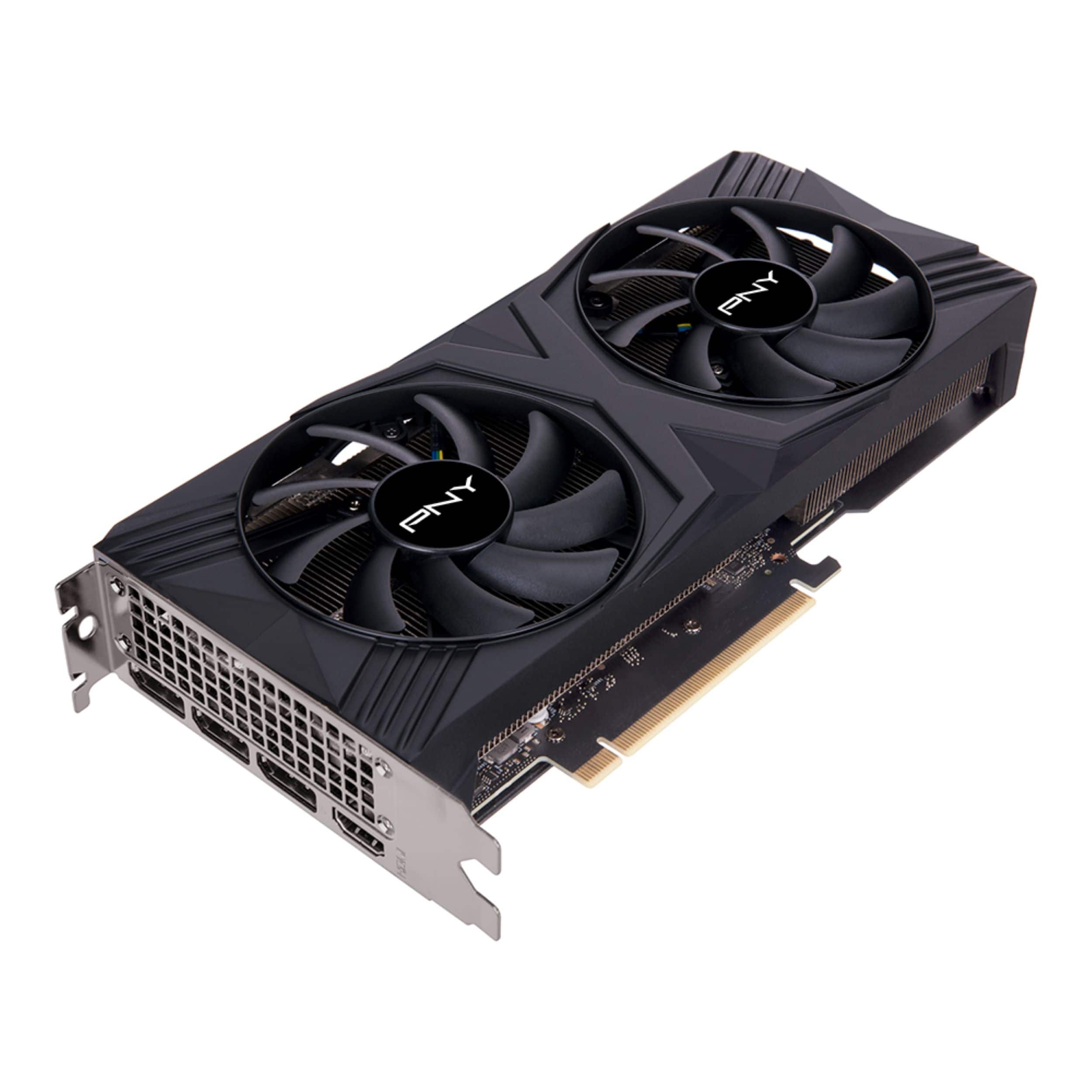 Alt View Zoom 11. PNY - NVIDIA GeForce RTX 4060 Ti 16GB GDDR6 PCIe Gen 4 x16 Graphics Card with Dual Fan - Black.