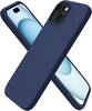 Front. Ornarto - ORNARTO Compatible with iPhone 15 Case 6.1", Slim Liquid Silicone 3 Layers Full Covered Protective Cover-Midnight Blue - Midnight Blue.
