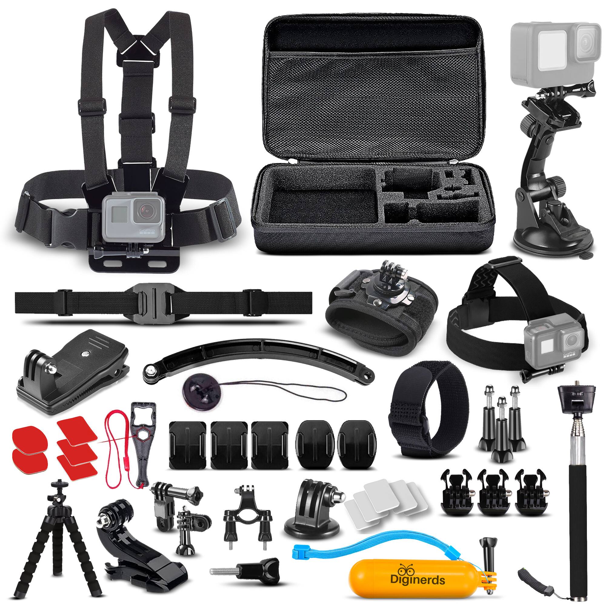 Alt View 1. Insta360 - Insta360 X4 - Waterproof 360 Camera + 50-in-1 Accessory Kit + 64GB Card Bundle - Black.