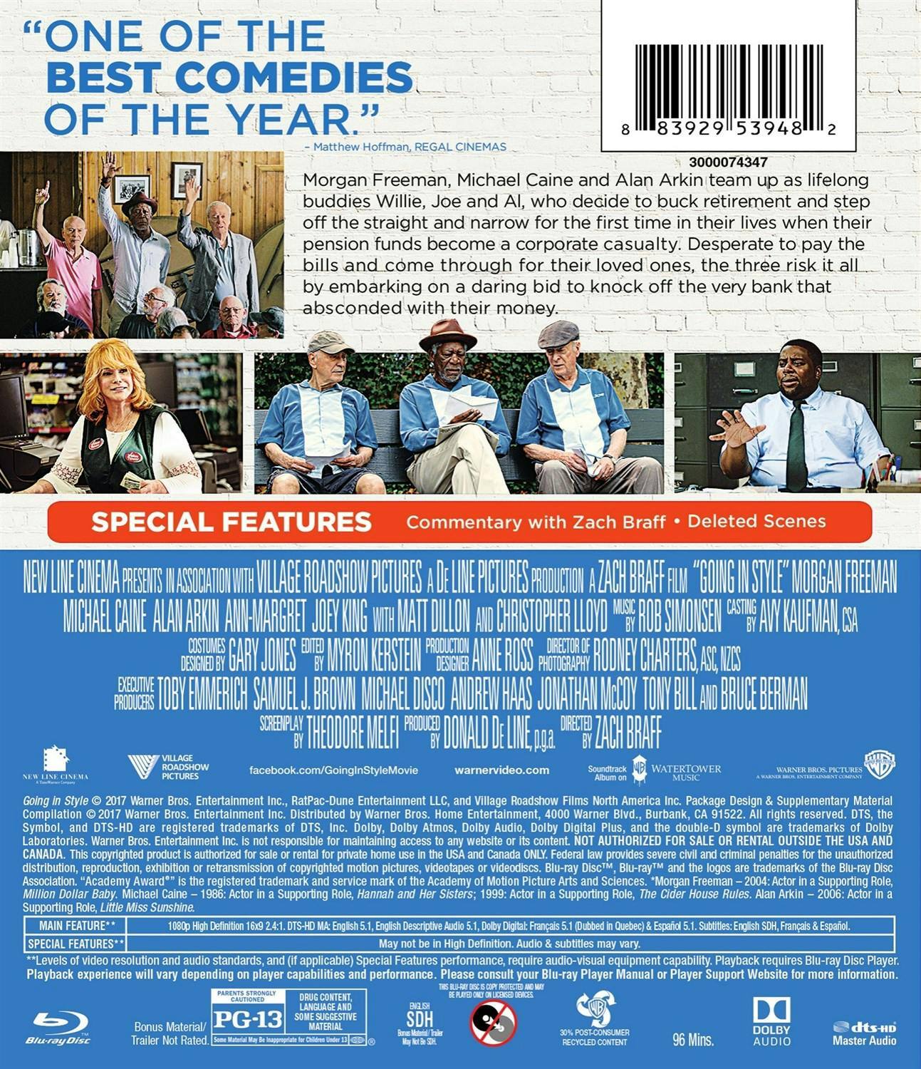 Back. Going in Style [Blu-ray].
