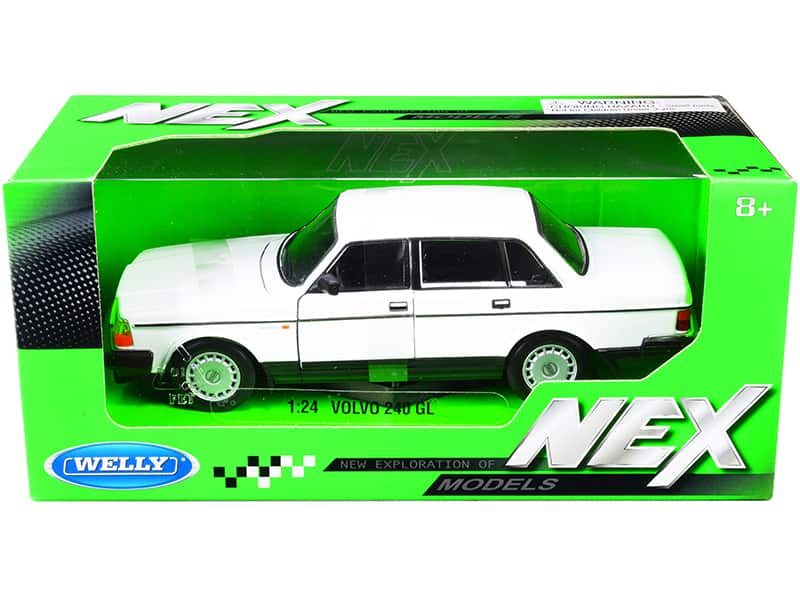 Volvo 240 GL "NEX Models" 1/24 Diecast Model Car by Welly - White