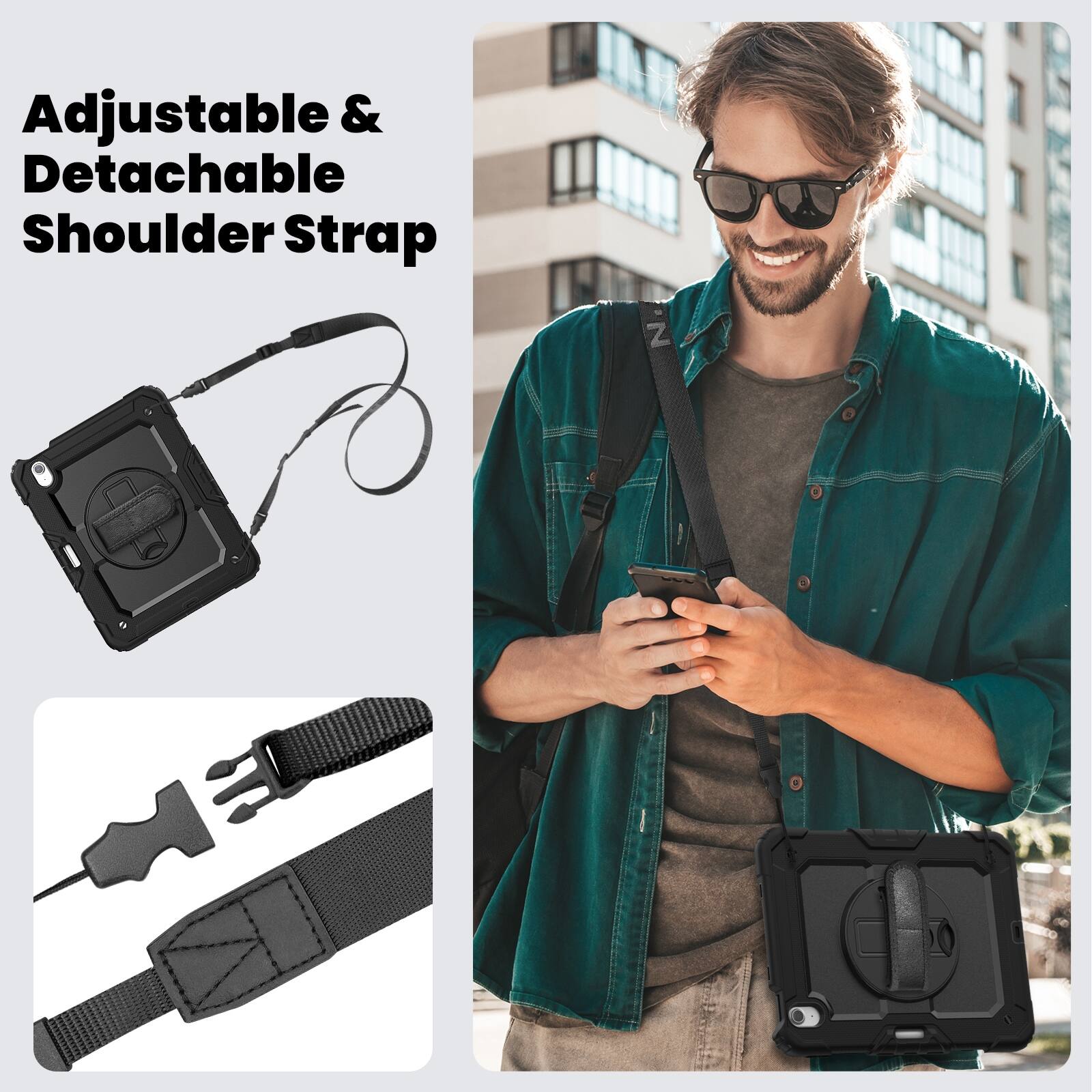 Adjustable & Detachable Shoulder Strap
