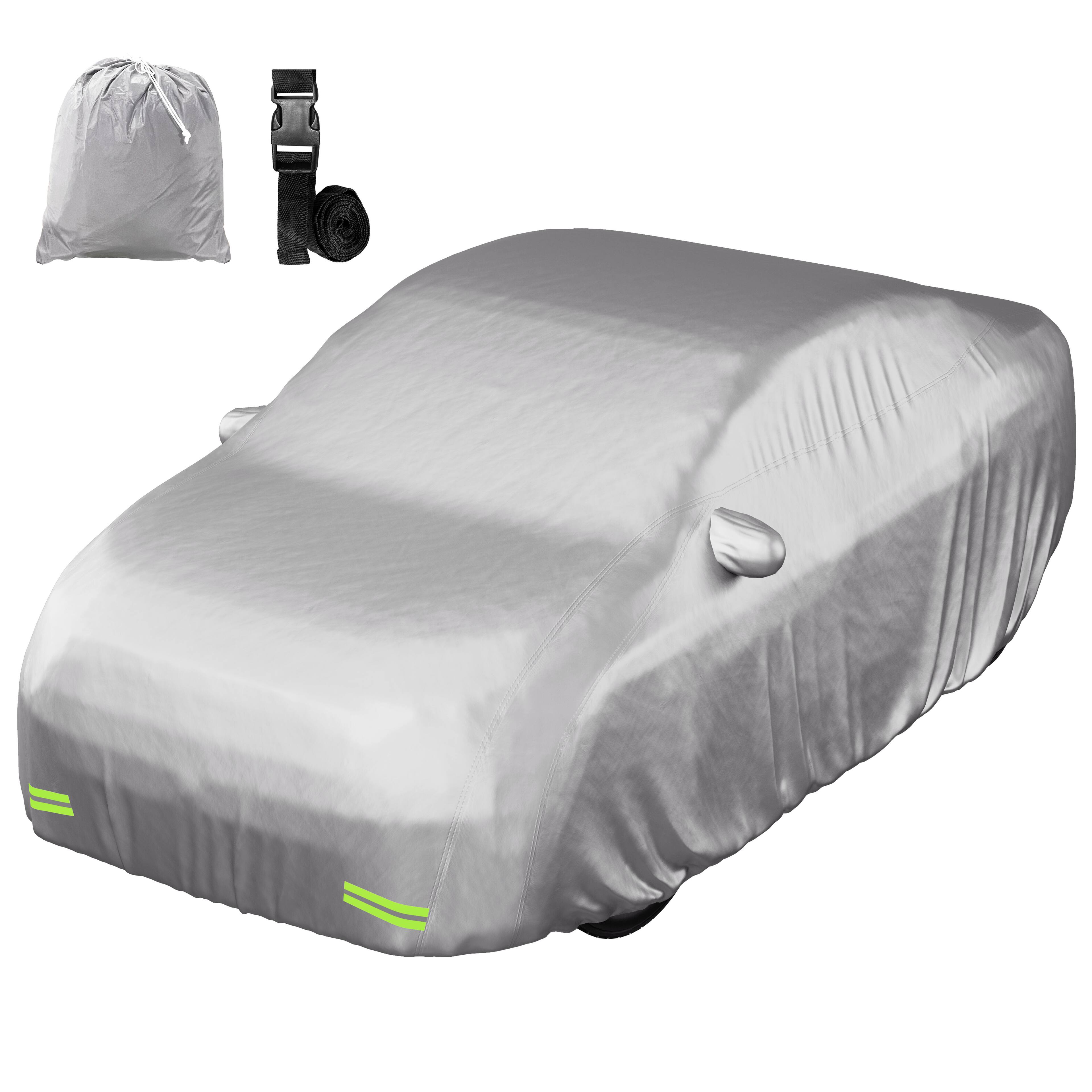 Front. Mockins - 190 in x 75 in x 60 in 190T Polyester Full Exterior M Sedan Car Cover.