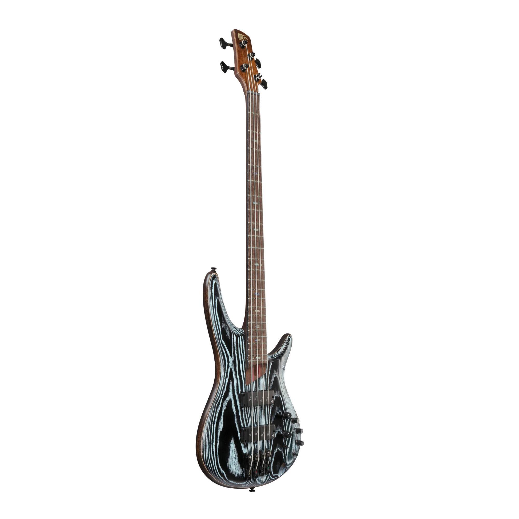 Left. Ibanez - Ibanez SR1320SBAVL SR Premium 4str Electric Bass w/Bag - Aqua Wave Low Gloss.
