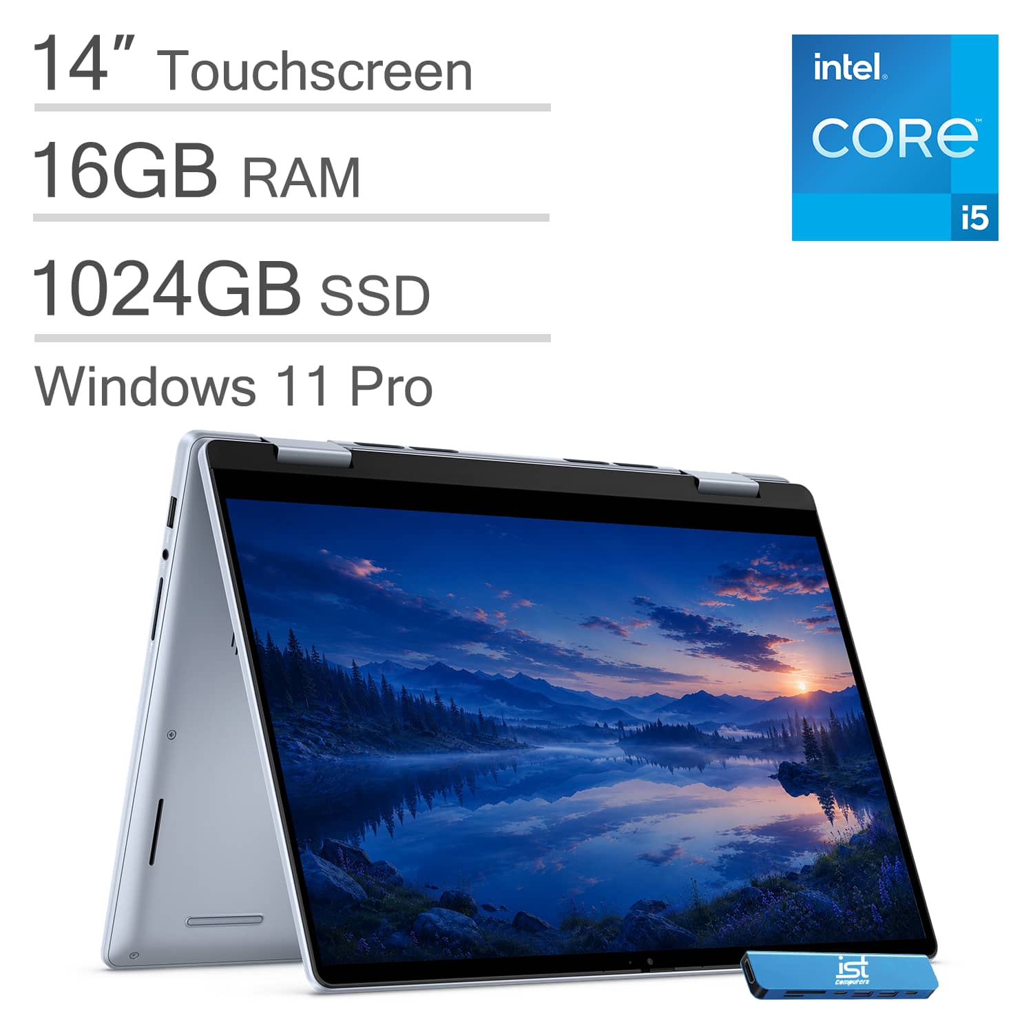 "Dell - Upgraded - Inspiron 14 - 14"" FHD+ 2-in-1 Touchscreen Laptop - Intel Core i5-1334U 2023 - 16GB Memory - 1 TB Storage - Ice Blue" price history on PriceWatchPro