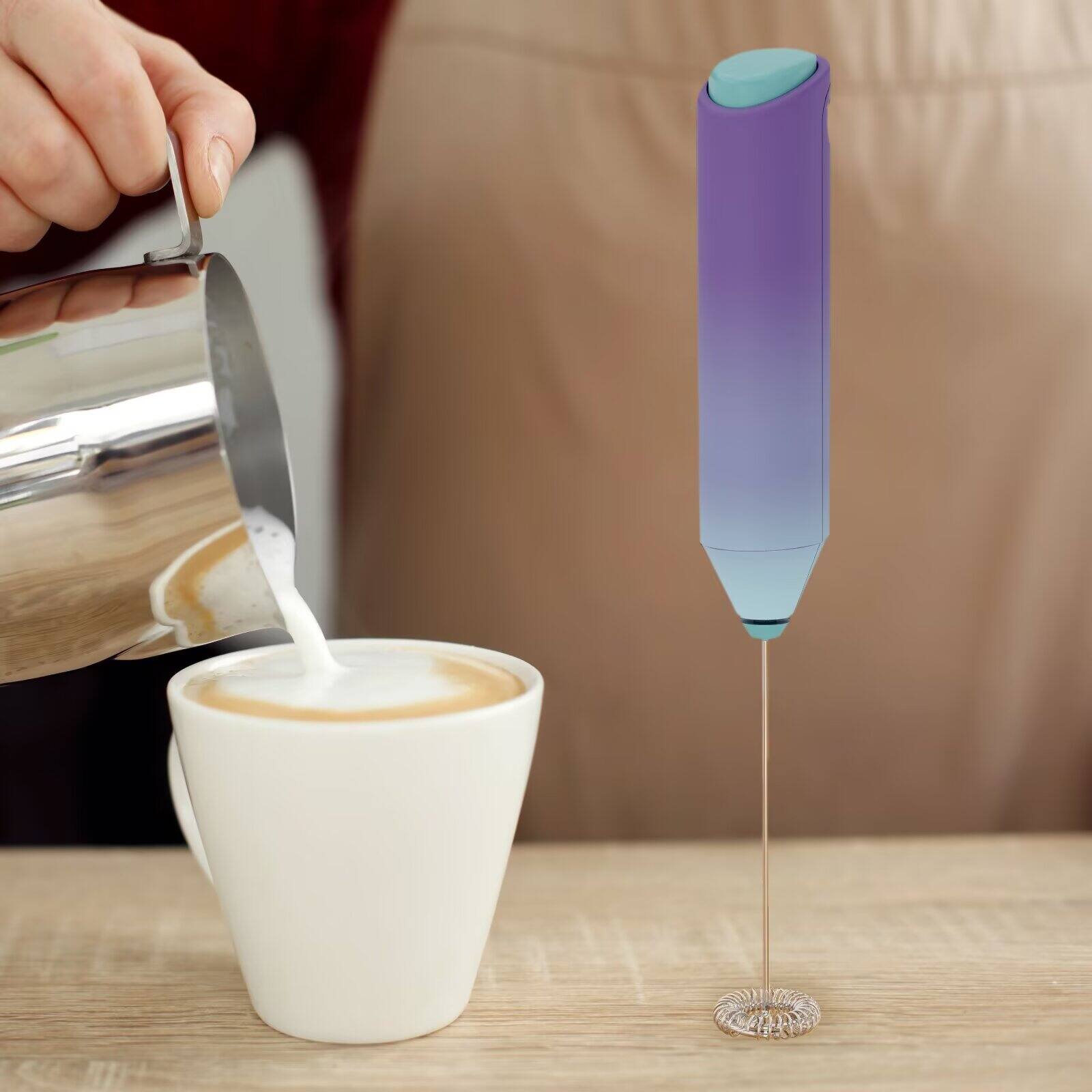 Back. Tooloton - Handheld Milk Frother, Mini Foam Maker for Coffee, Matcha and Hot Chocolate, Stand Not Included, North Light - North Light.