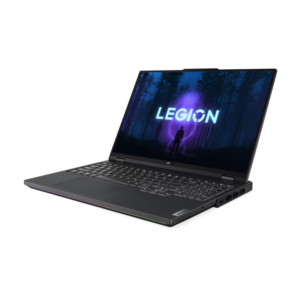 Left. Lenovo - Lenovo Legion Pro 7 16IRX8H 16" Laptop Intel Core i9-13900HX NVIDIA GeForce RTX 4080 32GB Ram 1TB SSD W11H - Onyx Grey.