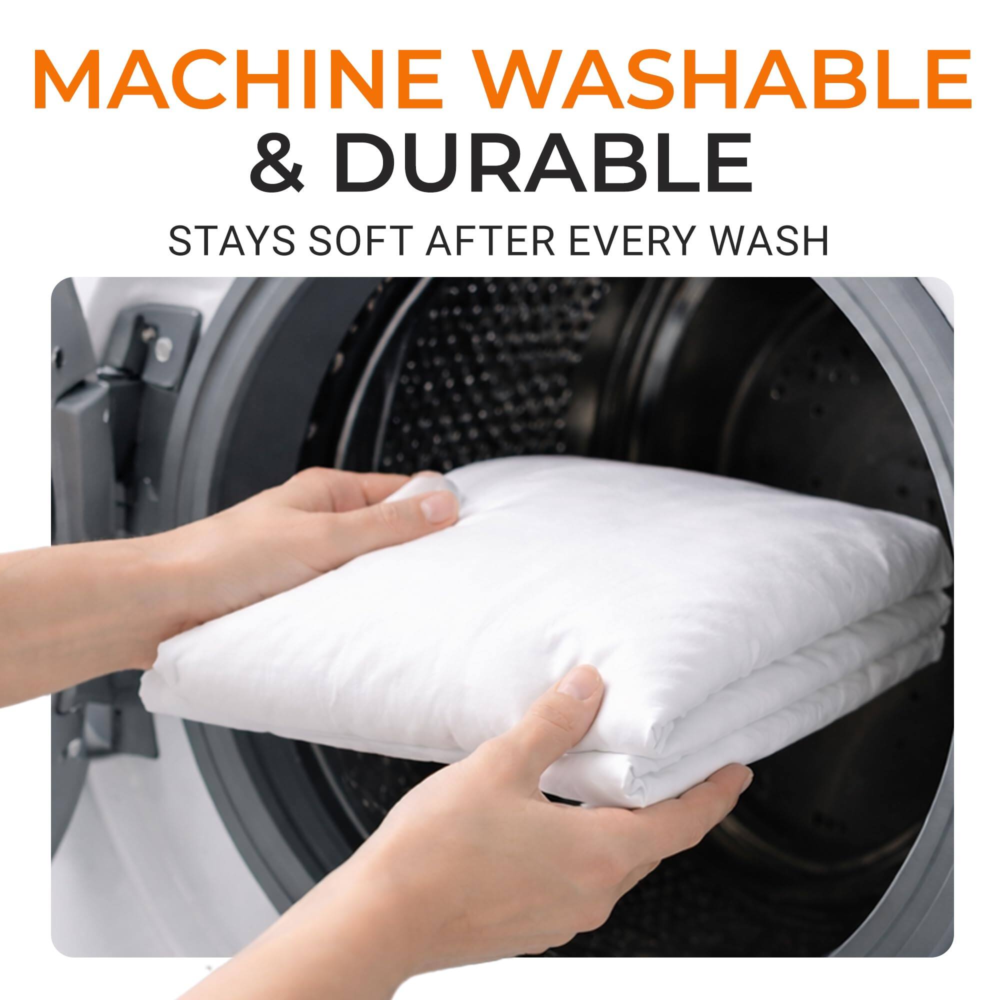 MACHINE WASHABLE & DURABLE  
STAYS SOFT AFTER EVERY WASH