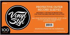 VS-P-015
Vinyl Styl
PROTECTIVE OUTER RECORD SLEEVES
PROVIDES A LIFETIME OF PROTECTION FOR YOUR VALUABLE RECORD COLLECTION
100 x 3-MIL POLYETHYLENE SLEEVES • 12.75" x 12.75" • NO FLAP • FITS ONE 12" STANDARD SINGLE OR GATEFOLD JACKET
SOUND SOLUTIONS FOR THE MODERN ERA
Check out our instructional videos and more Vinyl Styl products at WWW.VINYLSTYL.COM
100 SLEEVES