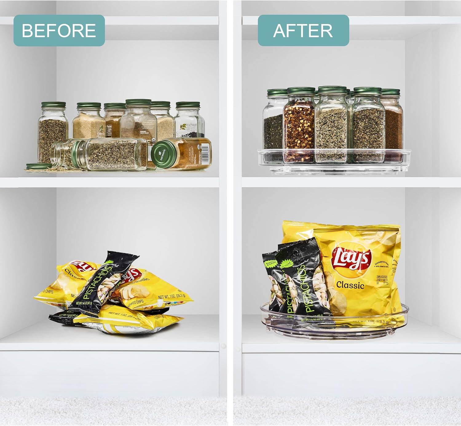 BEFORE  
AFTER  

JCHPS  
Classic  
PISTACHIOS  

Lay's  
Classic  
PISTACHIOS  

NET WT 11.2 OZ (317 g)  
NET WT 6.3 OZ (178 g)