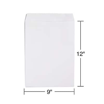 Alt View 2. Staples - Self Seal Catalog Envelopes, 9"L x 12"H, 100/Box - White.