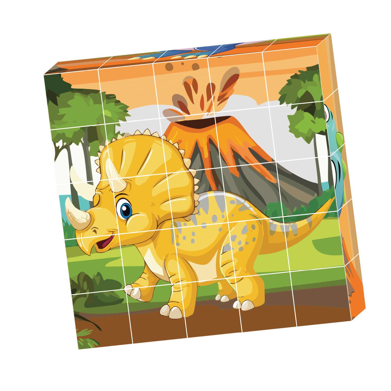 Alt View 6. Contixo - Contixo ST9 25-Piece Magnetic Dinosaur Puzzle Blocks – 6 Puzzles in One, STEM Learning Toy for Kids Ages 3+.