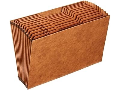 Pendaflex - Heavy Duty Reinforced Paper Stock Accordion File, Monthly Index, 12-Pocket, Legal Size, 1/Each - Brown price history on PriceWatchPro