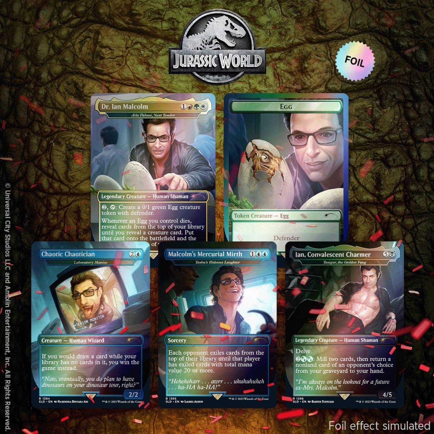 Wizards of The Coast - Magic the Gathering: Secret Lair x Jurassic World: Dr. Ian Malcolm - Foil