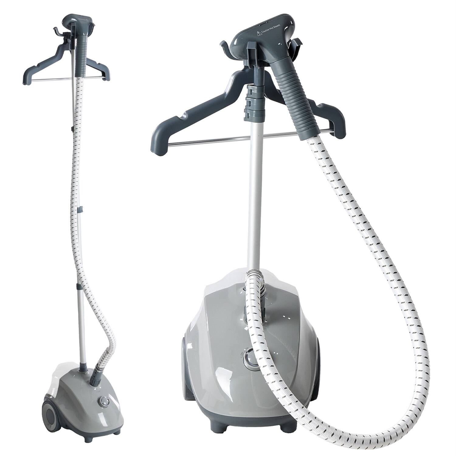 Front. Sweet - Standing Garment Steamer, Professional Clothes Steamer with Rolling Wheels Height Adjustable - Grey.
