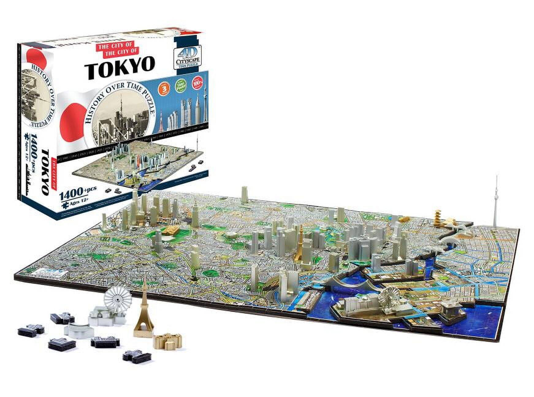 THE CITY OF TOKYO  
HISTORY OVER TIME PUZZLE  
1400 pcs  
Ages 12+  

4D Cityscape  
3D Puzzle  
1400+ pieces