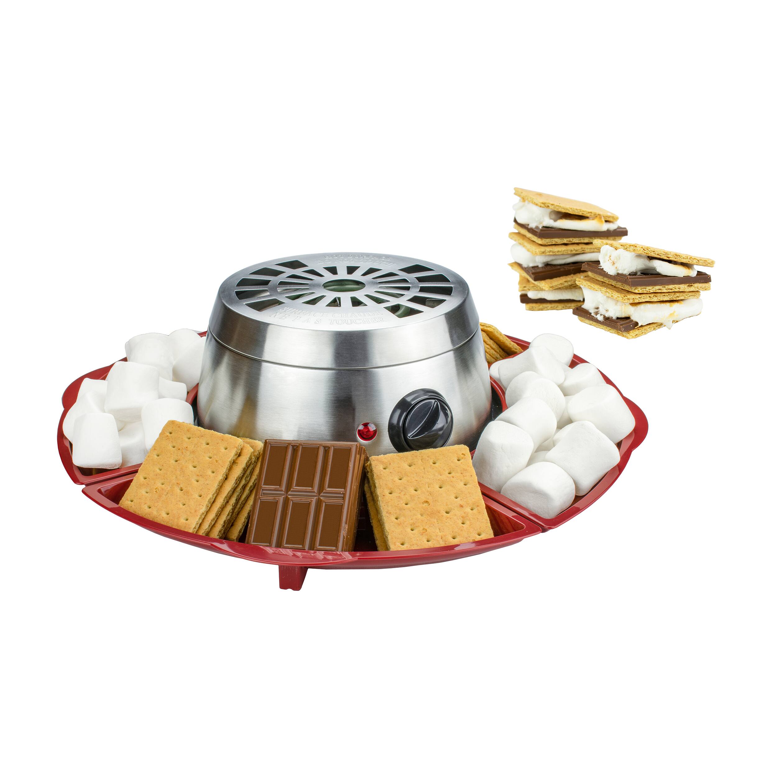 Alt View 3. Brentwood - Brentwood TS-603 Indoor Electric Stainless Steel 8 Piece Smores Maker Set - Brown.