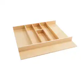Rev-A-Shelf - Trim-to-Fit Shallow Drawer Organizer, 23.98 x 21.97 In, 4WUT-3SH - Light Brown
