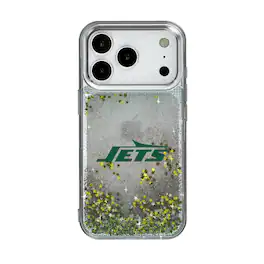 Keyscaper - NFL - New York Jets - Linen Logo iPhone Glitter Case - 13 - Multicolor