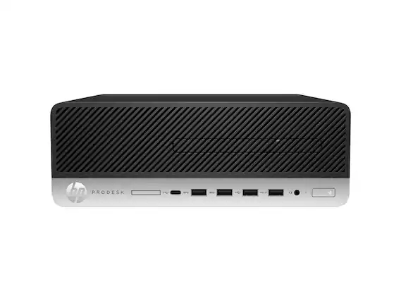 Front. HP - HP ProDesk 600 G5 i7-8700 16GB DDR4 500GB SSD Win10 Pro - Black.