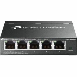 TP-Link - Omada Omada 5-Port 2.5G Multi-Gigabit Desktop Switch - 5 Ports - 2.5 Gigabit Ethernet - 2.5GBase-T - 2 Layer Supported - Unknown