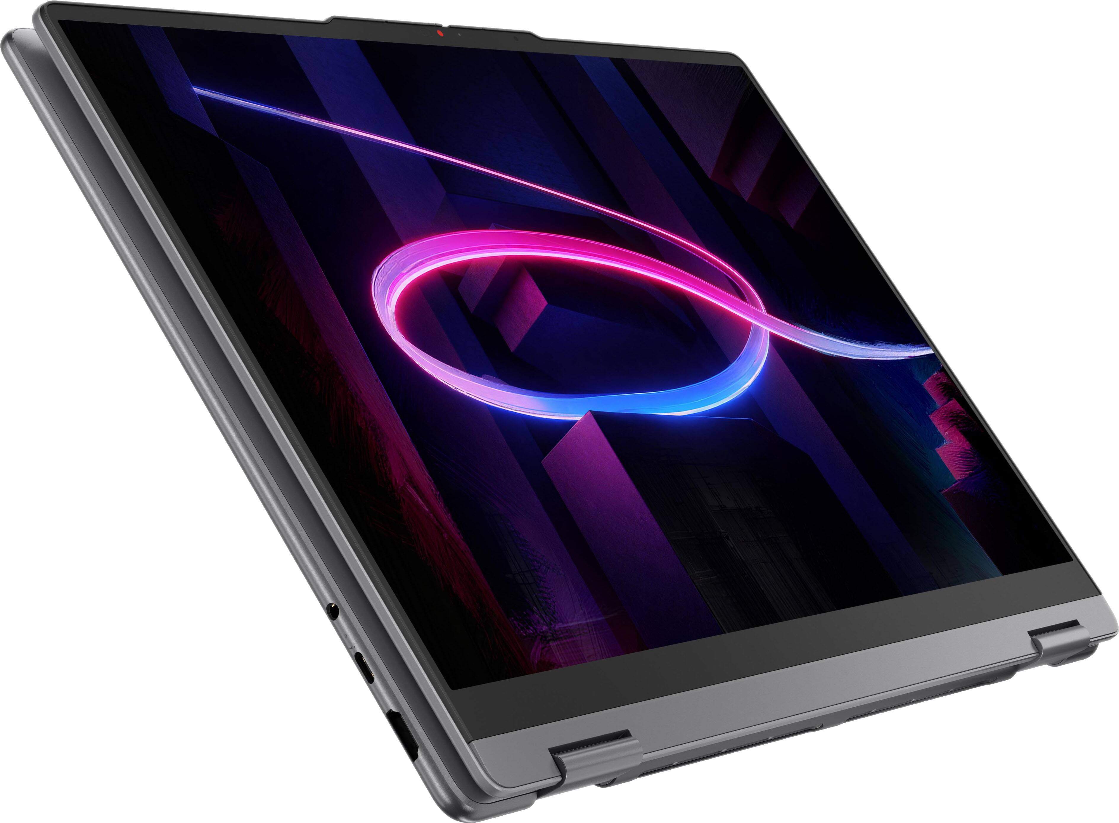 Alt View 9. Lenovo - Yoga 7i 2-in-1 16" 2K OLED Touchscreen Laptop - Intel Core Ultra 5 Processor 322 2026 - 8GB Memory - 512GB Storage - Luna Grey.